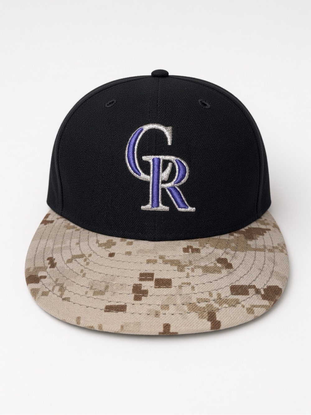 New Era Colorado Rockies 59FIFTY Camo Brim Fitted 7 1/2